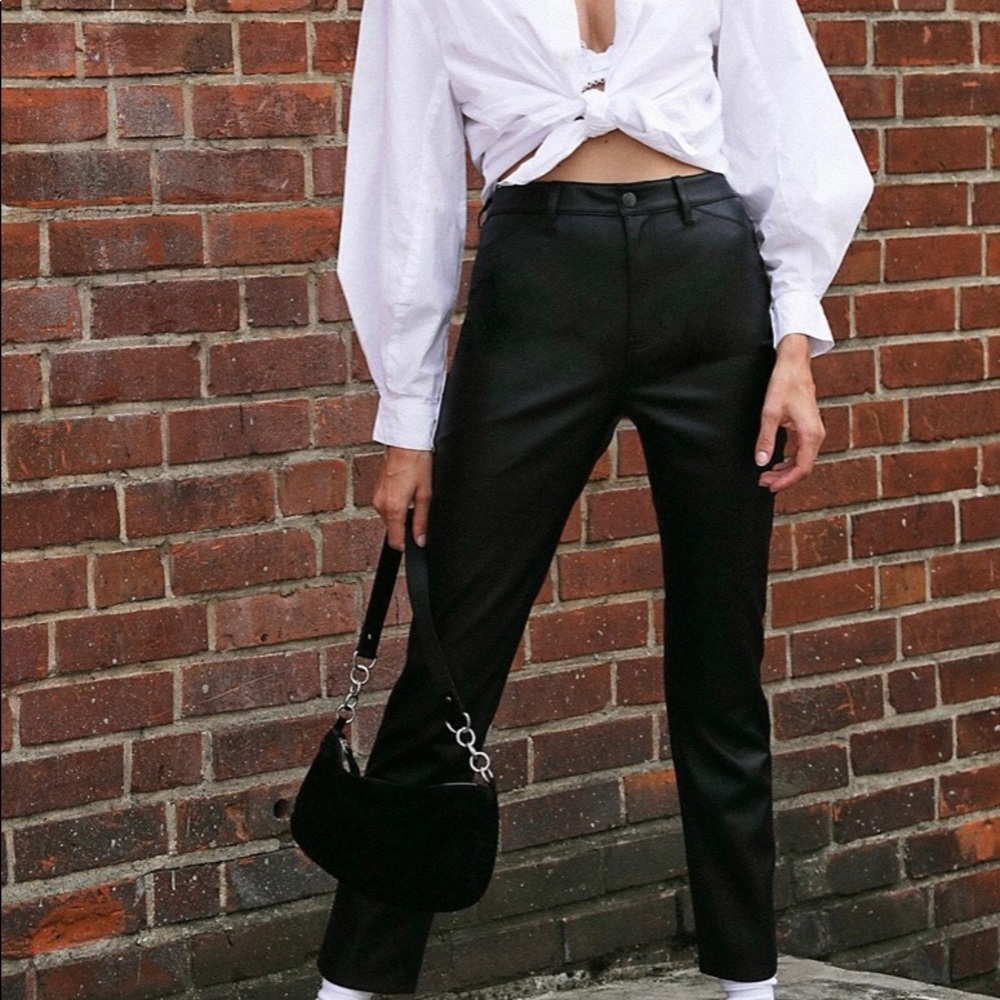FREE PEOPLE FAUX LEATHER PANT